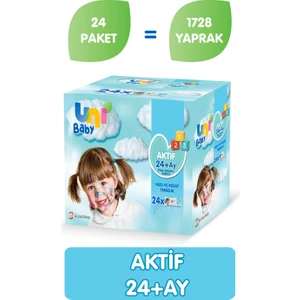 Uni Baby Aktif Islak Mendil 72'li x 24