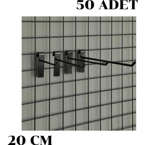İstanbul Manken Tel Pano Kancası Raf Askısı 50 Adet 20 cm