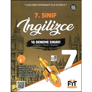 Fit Yayınları 7. Sınıf İngilizce Denemeleri 16 Deneme