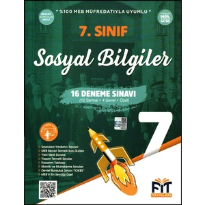 Fit Yayınları 7. Sınıf Sosyal Bilgiler Denemeleri 16 Deneme