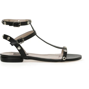 Nine West Lalley  3fx Siyah Kadın Düz Sandalet