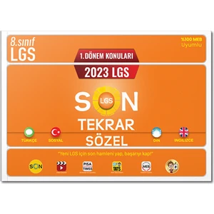Tonguç Akademi 2023 LGS 1. Dönem Sözel Son Tekrar