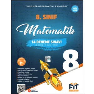 Fit Yayınları 8. Sınıf LGS Matematik Denemeleri 14 Deneme