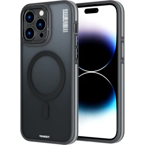 iPhone 14 Pro Uyumlu Kılıf Magsafe Şarj Özellikli Youngkit Rock Sand Serisi Kapak