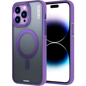 iPhone 14 Pro Max Uyumlu Kılıf Magsafe Şarj Özellikli Youngkit Rock Sand Serisi Kapak
