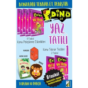Damla Yayınevi 1. Sınıf Dino Ile Yaz Tatil Kitabı
