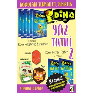 Damla Yayınevi 2. Sınıf Dino Ile Yaz Tatil Kitabı