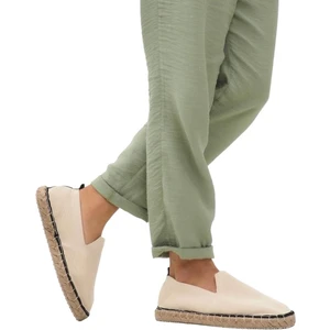 Unisex Bej Triko Espadril