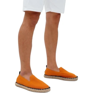 Unisex Turuncu Triko Espadril