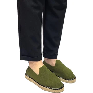 Unisex Haki Triko Espadril