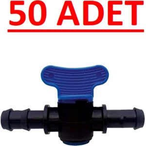 16 x 16 Kurtağzı Conta Çıkışlı Mini Vana Damlama 50'li Paket