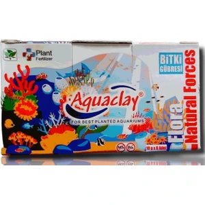 Aquaclay Flora Katı  Misket Bitki Gübresi 8 Ad. x 10 Gr.