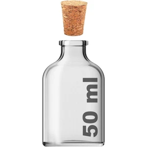 50 cc Şeffaf Penisilin Mantar Tıpalı 50 ml Düğün, Kına, Nişan, Kolonya Şişesi Cam Şişe 1 Adet