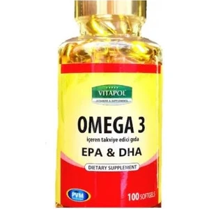 Omega-3 Epa & Dha Balık Yağı 2000 mg 100 Kapsül
