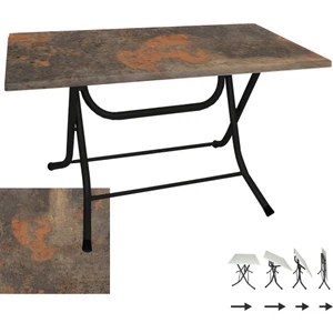 Klasik Katlanır Werzalit Tabla Masa (80X140) - Metalic Oxid 1