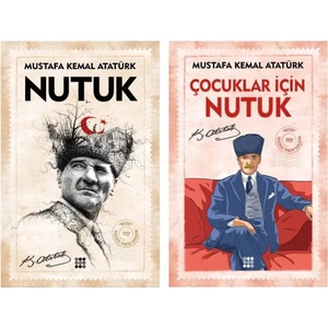 Büyükler ve Çocuklar Için Nutuk Seti 2 Kitap - Mustafa Kemal Atatürk