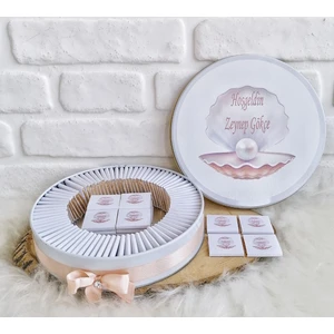 Bunnyball Chocolate 80 Adet Isme Özel Inci Temalı Hoş Geldin Kız Bebek Çikolata