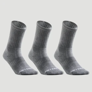 Artengo Tenis Çorabı - Orta Boy Konçlu - 3'Lü Paket - Gri - Rs 500