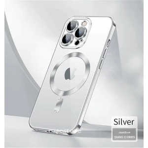 M.TK Moveteck Iphone 11 Pro Max Uyumlu Kılıf Kamera Lens Kaplama Korumalı Manyetik Magsafe Renkli Şeffaf