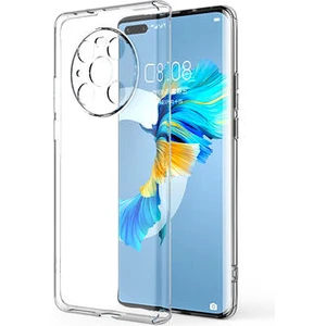 Techno Guru Huawei Mate 40 Pro Kamera Korumalı Şeffaf Sheer Premium Silikon Kılıf