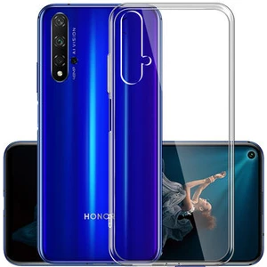 Huawei Honor 20 ile Uyumlu Kılıf Şeffaf Esnek Silikon Telefon Kılıfı Kapak