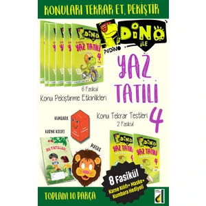 Damla Yayınevi 4. Sınıf Dino Ile Yaz Tatil Kitabı