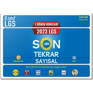 Tonguç Akademi Tonguç 2023 LGS 1. Dönem Sayısal Son Tekrar