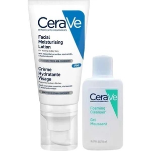 Cerave Nemlendirici Yüz Kremi Normal ve Kuruya Dönük Ciltler Için 52ML + Foaming Cleanser 20ML Hediyeli