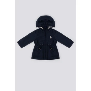 U.S. Polo Assn. Lacivert Kız Bebek Yağmurluk