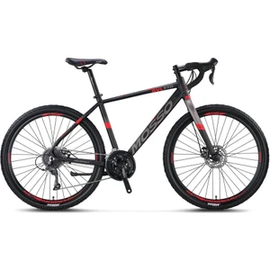 Claris GVL270 27.5 Jant 16 Vites 53 cm Hidrolik Fren Şehir Bisikleti-Siyah-Kırmızı