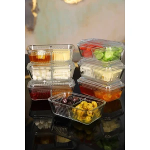 Frigo Bölmeli Kapaklı Kahvaltılık - Tereyağlık Peynirlik Ballık 5 Li