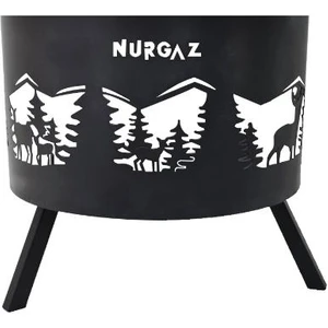 Orman Şöminesi Geyik Desen