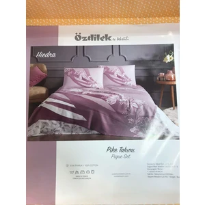 Çift Kişilik Pike Takımı Hiedra Mor