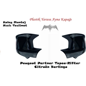 Poyraz Tuning Peugeot Rıfter 2019-2023 Uyumlu Yarasa Ayna Kapağı