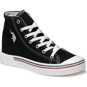 U.S. Polo Assn. Penelope Hıgh Siyah Uzun Boğazlı Keten Sneaker Ayakkabı