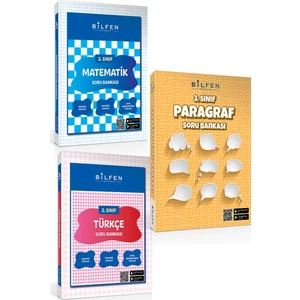 Bilfen Yayınları 3. Sınıf Matematik Türkçe Paragraf Soru Bankası Seti 2023