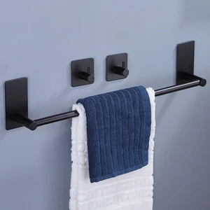 Zift Unique Paslanmaz Çelik Havluluk & 2 Adet Bornoz Askısı - 45CM Havluluk Havlu Askısı Takım Düzenleyici Askı