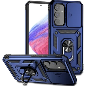Kny Samsung Galaxy A24 Kılıf Ultra Korumalı Yüzüklü Manyetik Sürgülü Vega Kapak