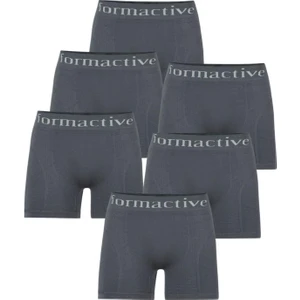 Secret Moda Dikişsiz Microfiber Likralı Erkek Iç Çamaşırı Boxer Gri 6 Adet