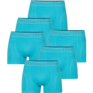 Secret Moda Dikişsiz Microfiber Likralı Erkek Iç Çamaşırı Boxer Açık Mavi 6 Adet