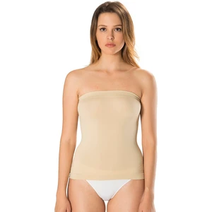 Secret Moda Uzun Straplez Body Büstiyer Crop Ten