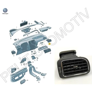Pelit Otomotiv Polo (2010-2015) Sağ Ön Havalandırma 6R0819704R 6RF819704C