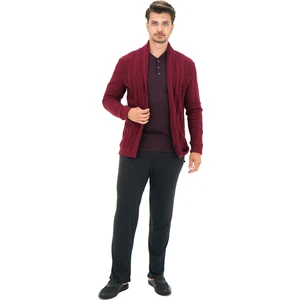 D'S Damat Triko Hırka Bordo