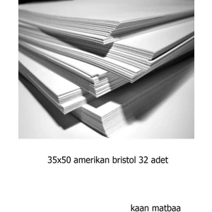 32 Adet 35X50 400 gr Amerikan Bristol Kağıt Karton