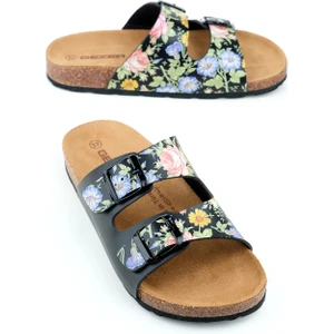 Kadın Yazlık Iki Toka Ayarlanabilir Fashion Terlik