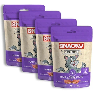 Crunch Kedi Ödül Maması - Hair & Skin Care - Tavuklu - 4'lü Paket