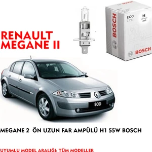 Megane 2  Ön Uzun Far Ampülü H1 55W Bosch