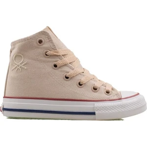 Krem  Çocuk Boğazlı Keten Spor Bn 30686