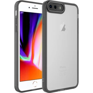Apple Iphone 7 Plus Kılıf Kamera Korumalı Renkli Kenarlı Arkası Şeffaf Post Silikon