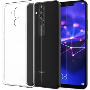 Huawei Mate 20 Lite ile Uyumlu Kılıf Şeffaf Kamera Korumalı Esnek Silikon Telefon Kılıfı Kapak